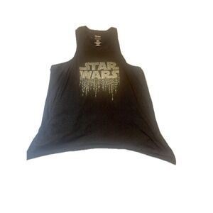 Size XL Disney Black and Silver Star Wars Tank Top